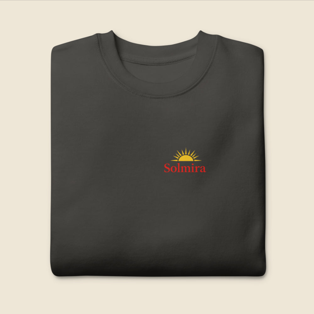 Solmira Vintage Black Sweatshirt — Women’s Coastal Minimalist Fit